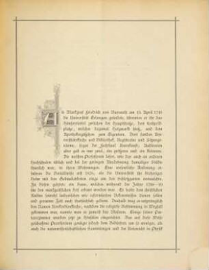 Die Einweihung des neuen Collegienhauses der Königlich-Bayerischen Friedrich-Alexanders-Universität Erlangen : am 2. und 3. Mai 1889
