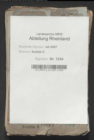 Anweisungen auf den Generaleinnehmer