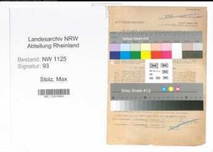Entnazifizierung Max Stolz , geb. 01.06.1905 (Schlossermeister)