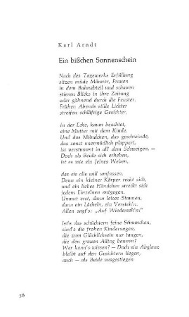 Ein bißchen Sonnenschein