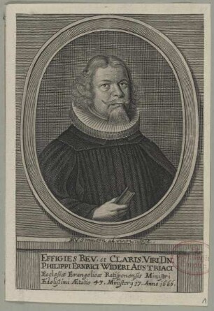 Bildnis des Philippus Ernricus Widerus