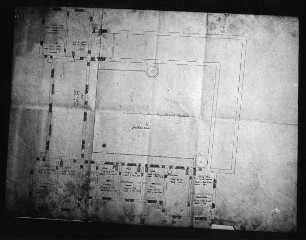 Dessau, Schloss, Entwurfszeichnung zum Anbau des Süd- und Ostflügels