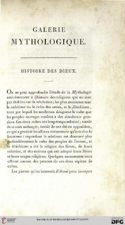 Histoire des dieux