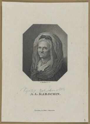 Bildnis der A. L. Karschin