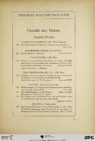 Dienstag, nachmittags 3 Uhr (Nr. 126-249)