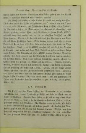 Drittes Kapitel. Macedonische Geschichte