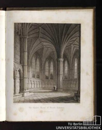 Plate XI. The chapter-house of Lincoln Cathedral.
