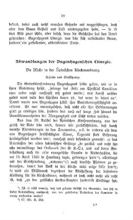 Abwandlungen der Bugenhagenschen Liturgie.