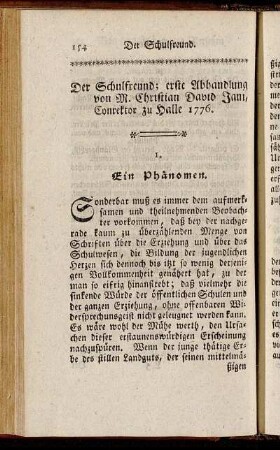 [Der Schulfreund.]