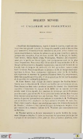 Bulletin mensuel