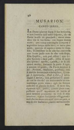 Canto Terzo