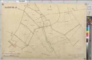 Brockhausen (Lippetal), Thöningsen (Soest), Grundstücksumlegung in der Feldmark Brockhausen-Thöningsen, Urkarte 2 Thöningsen Flur 5