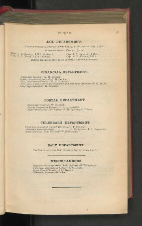 Telegraph Department.