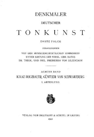 Günther von Schwarzburg : Oper in 3 Akten. 1. 1902. - XVII, 154 S.