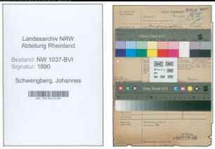 Entnazifizierung Johannes Schwengberg , geb. 13.04.1894 (Postbeamter)