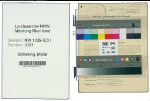 Entnazifizierung Maria Schleking , geb. 06.11.1922 (Angestellte)