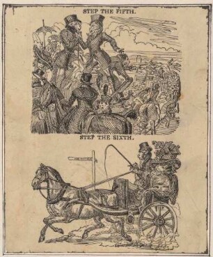 Gallery of Comicalities - The Gambler's Progress. Step the Fifth. Step the Sixth.