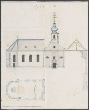 Riß der Kleinzimmerer [Klein-Zimmern] Kirche