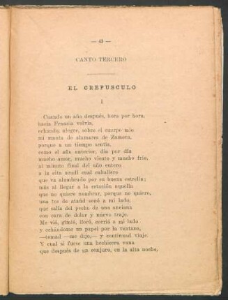 Canto tercero - El crepúsculo