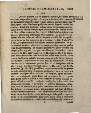Examen miraculi legionis fulminatricis contra Thomam Woolstonum, 2. Dissertatio II., ... defendet Ioan. Frieder. Opperman