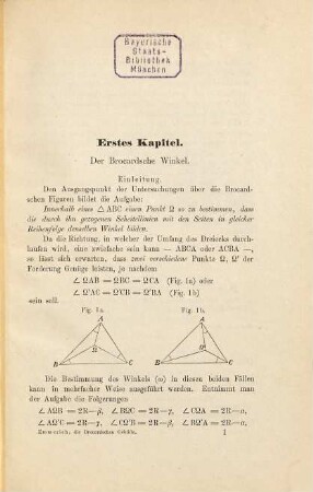 Die Brocardschen Gebilde und ihre Beziehungen zu den verwandten merkwürdigen Punkten und Kreisen des Dreiecks