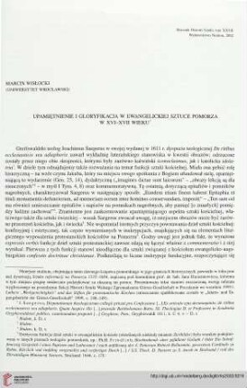 27: Upamiętnienie i gloryfikacja w ewangelickiej sztuce Pomorza w XVI - XVII wieku