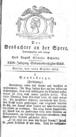 37. Stueck, 12. September 1825
