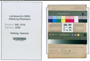 Entnazifizierung Heinrich Hartwig , geb. 24.02.1907 (Betriebsmeister)