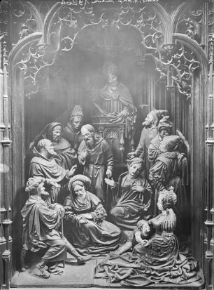 Passionsaltar — Heiliger Dionysius predigt