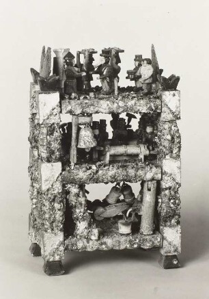 Inneres einer Geduldflasche (Bergwerksdarstellung)