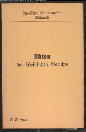 Ehestreit zwischen der Ehefrau Diekmann und ihrem Ehemann Einlieger Diekmann (katholisch) in Kachtenhausen