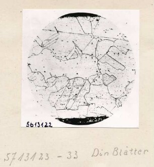 Mikroaufn. Nickeldraht (Repro); Foto, 1957