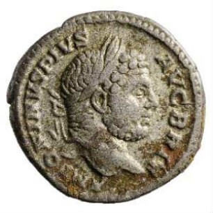Münze, Denar, 210 - 213 n. Chr.