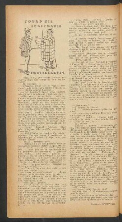 Cosas del centenario: Instantáneas
