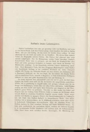 XI. Raffael's letzte Lebensjahre.