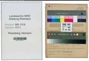 Entnazifizierung Hermann Roensberg , geb. 23.01.1906 (Apotheker)