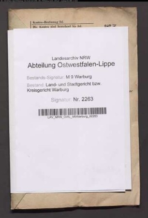 Erblasser: Disse, Georg; Erblasser: Disse, Justine, geb. Muhs:
