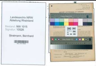 Entnazifizierung Bernhard Stratmann , geb. 27.11.1896 (Haendler)
