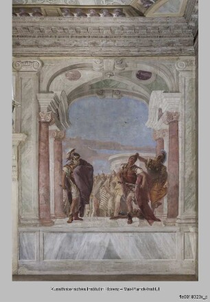 Sala dell'Iliade : Minerva verhindert, dass Achilles Agamemnon tötet