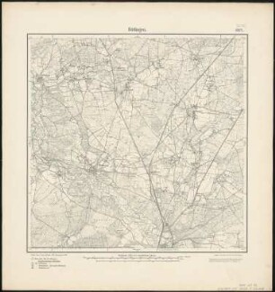 Meßtischblatt 1522 : Dötlingen, 1900 : Dötlingen. - Aufn. 1898. - 1:25000. - [Berlin]: Reichsamt für Landesaufnahme, 1900. - 1 Kt.