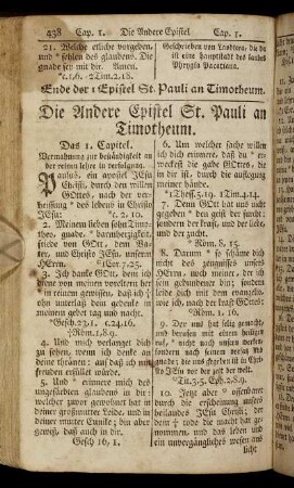 Die Andere Epistel St. Pauli an Timotheum.