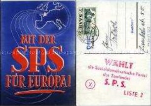 Wahlwerbung der Sozialdemokratischen Partei des Saarlandes
