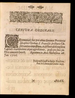 Censura Ordinarii