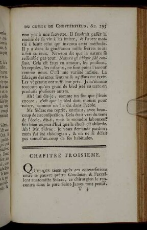 Chapitre Troisieme.