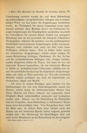 Beiträge zur Kenntniss des Baustiles der heroischen Epoche