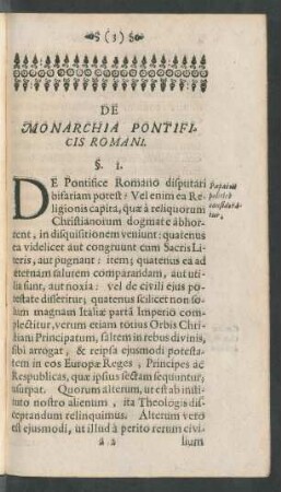 De Monarchia Pontificis Romani.