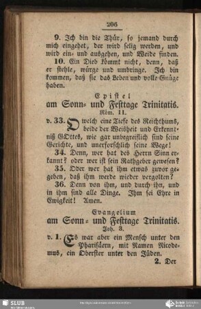 [Am Sonn- und Festtage Trinitatis]