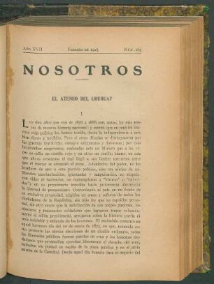 El ateneo del Uruguay
