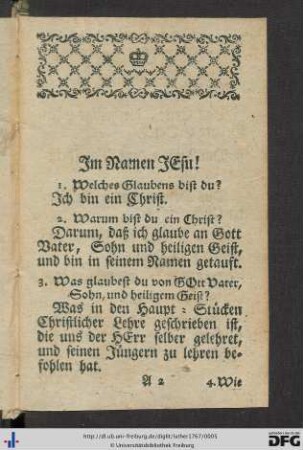 Der kleine Catechismus.