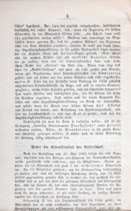 Ueber die Bedeutsamkeit der Ritterschaft.